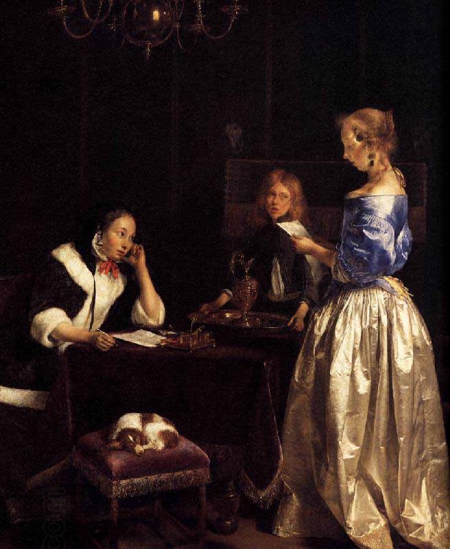 Gerard ter Borch the Younger Woman Reading a Letter China oil painting art